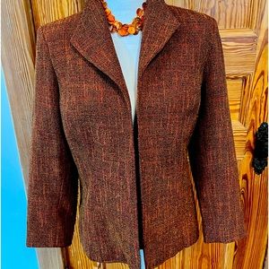 Copper / Rust / Burnt Orange Knit Blazer